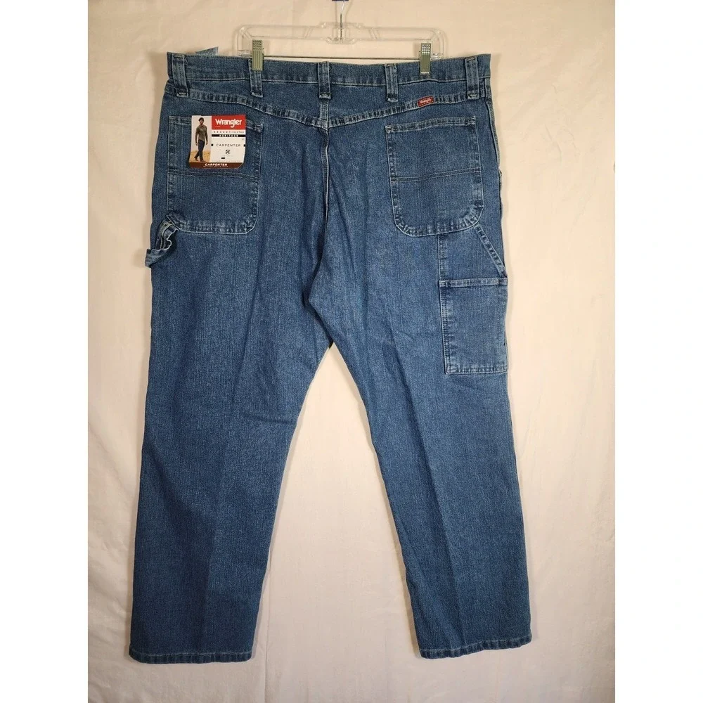 Wrangler NWT Five Star Heritage Carpenter Blue Jeans Men's 42x30 Work Pants - Picture 3 of 6